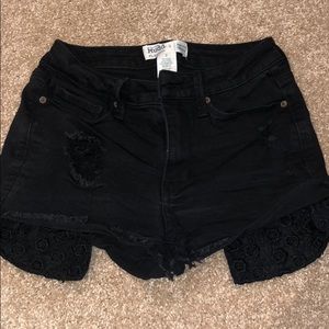 Black High Rise Shorts